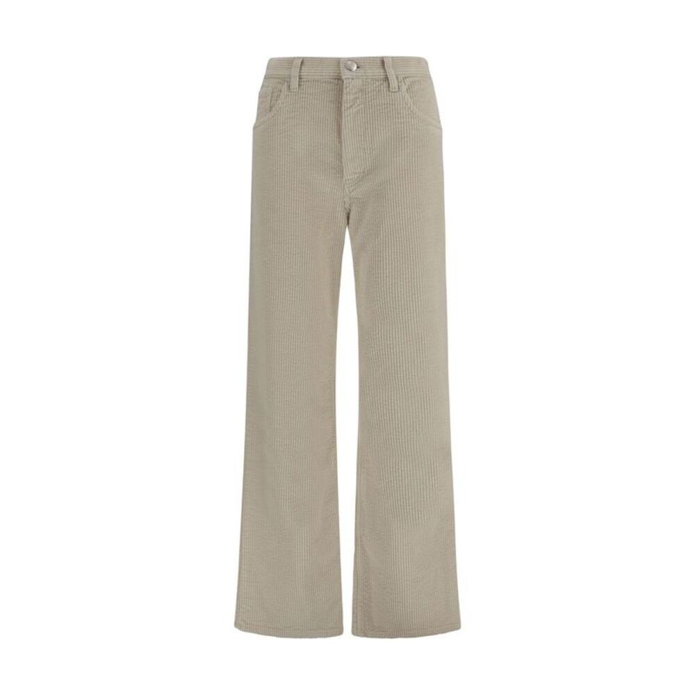 Marni Beige Cotton Flared Women's Pants